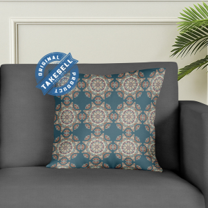 Blue and white square indoor decorative 5 Pcs  cushion cover.