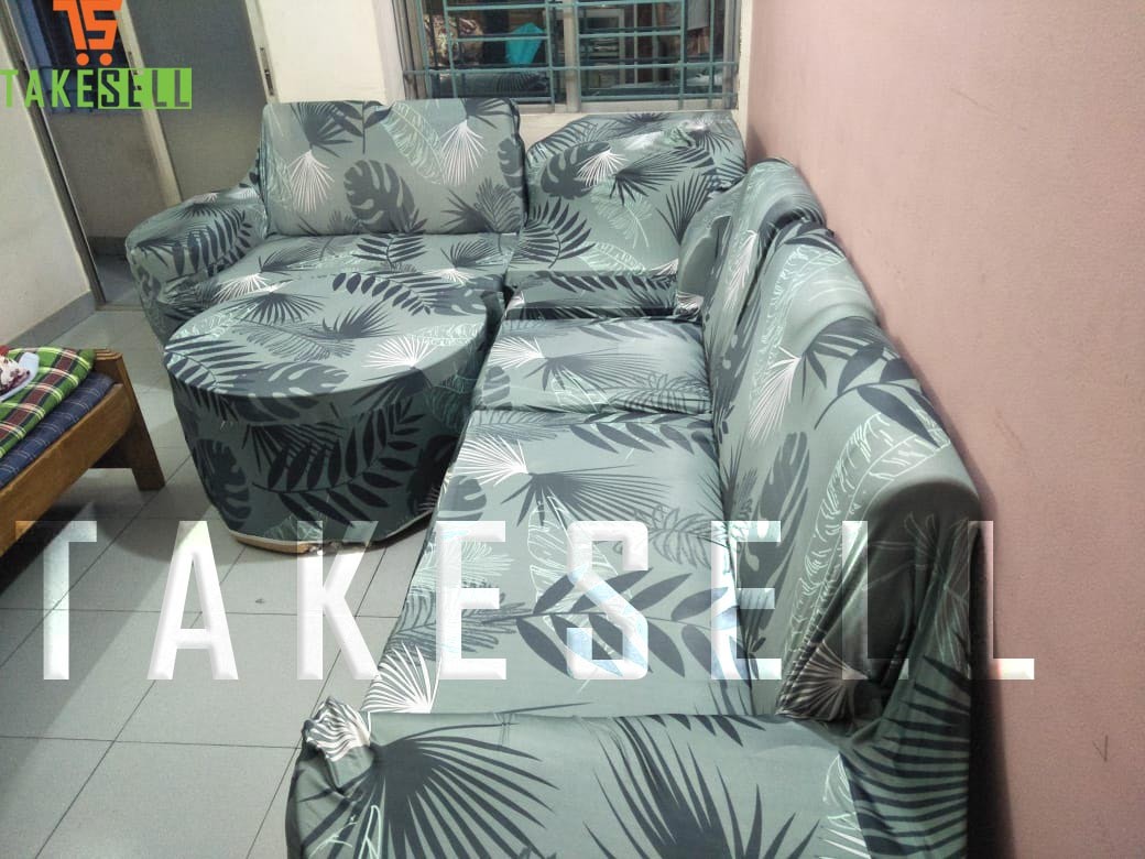 Stitch China Print Sofa Cover (3+2+1)