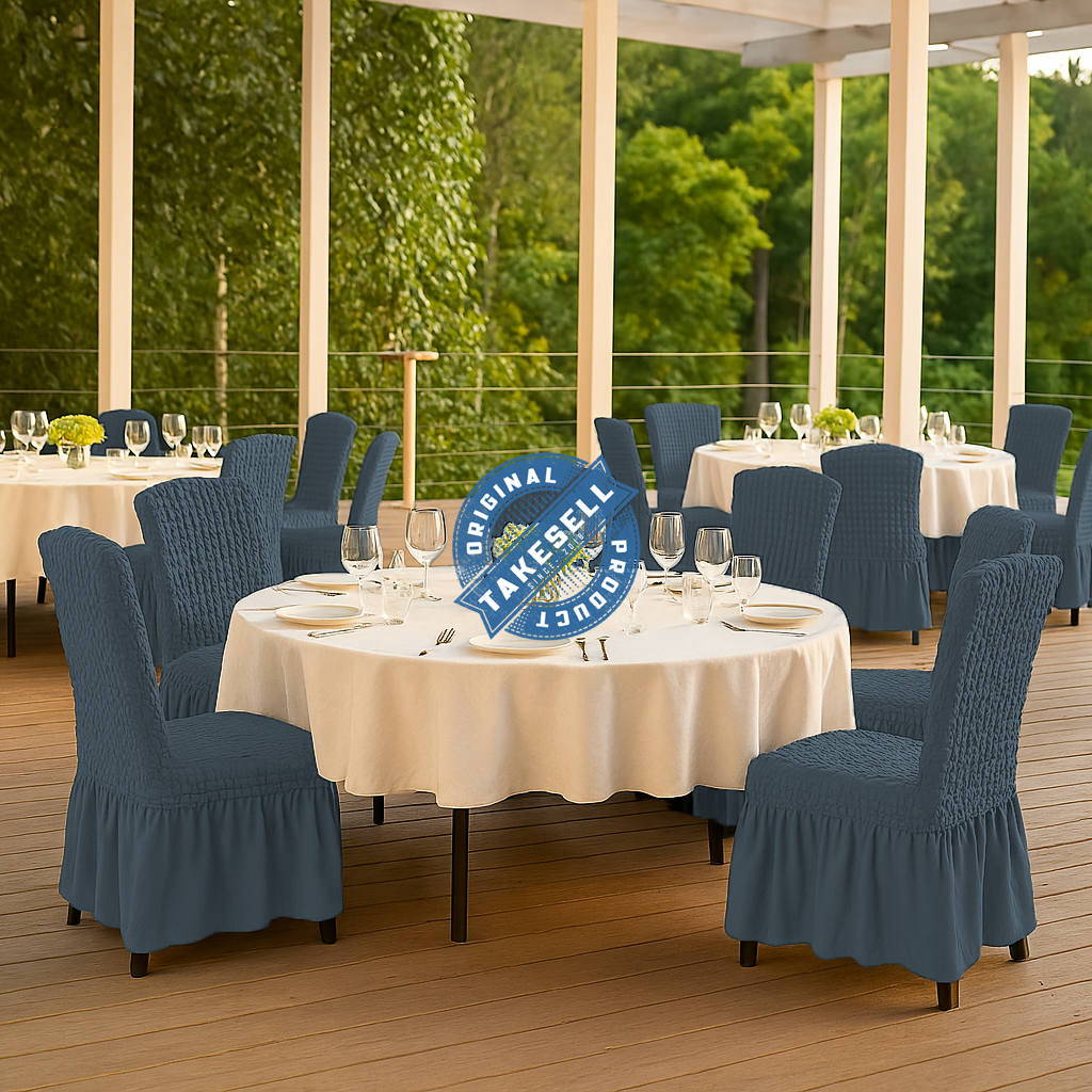 Buy Under 30 pieces Turkey Milk Ash colour Chair Cover