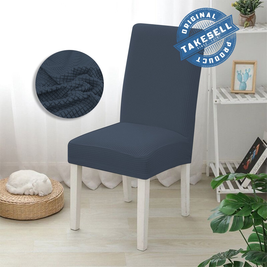 Ash Mist Honeycomb Chair Cover | Modern & Sophisticated