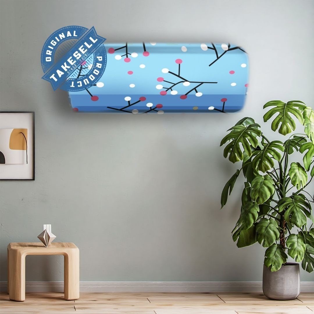 Minimalist Sky Blue Blossom AC Cover